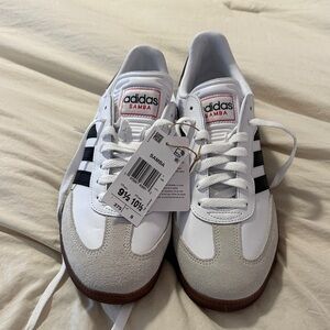 adidas Samba White and Black Sneakers